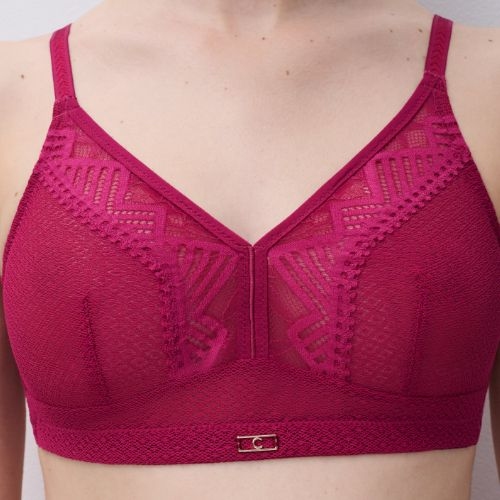 Chantelle Origins rouge soutien-gorge sans armatures en dentelle