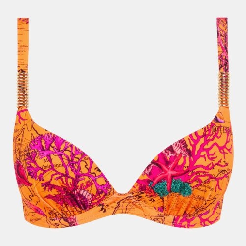 Chantelle Maillots de Bain Icon orange haut de bikini préformé