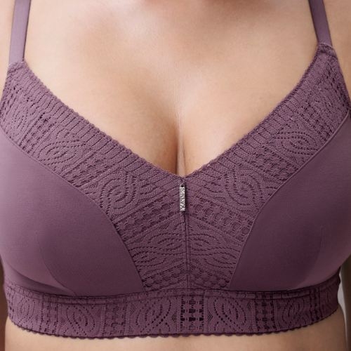 Chantelle EasyFeel Easy Support violet soutien-gorge sans armatures en dentelle