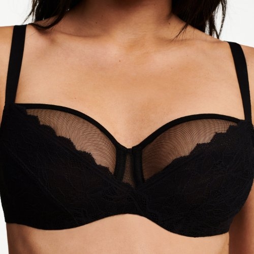 Chantelle EasyFeel Floral Touch noir soutien-gorge sans forme