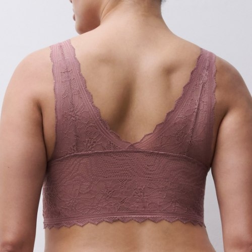 Chantelle EasyFeel Floral Touch rose soutien-gorge sans armatures en dentelle