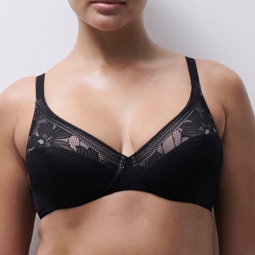 Chantelle EasyFeel Osmose noir/bleu soutien-gorge rembourré