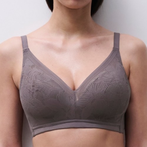 Chantelle EasyFeel Osmose gris soutien-gorge sans armatures en dentelle
