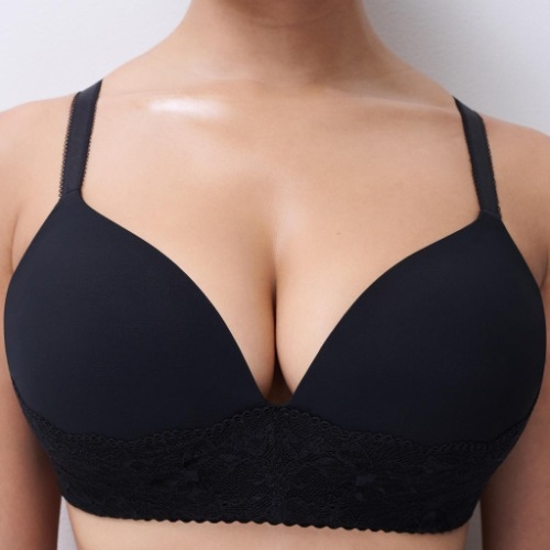 Chantelle Pulp Edge noir soutien-gorge sans armatures en dentelle
