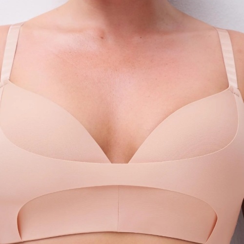 Chantelle Pulp Edge rose soutien-gorge sans armatures en dentelle