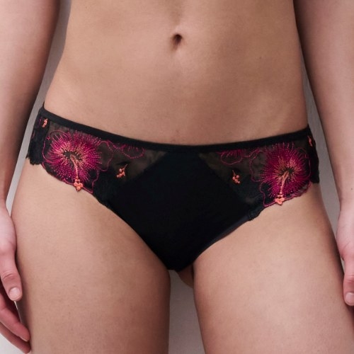 Chantelle Pulp Daydream noir/rouge slip