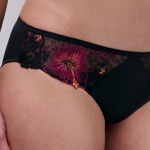 Chantelle Pulp Daydream noir/rouge slip