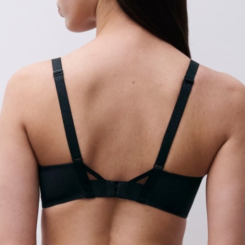 Chantelle Pulp Daydream noir/rouge soutien-gorge sans forme