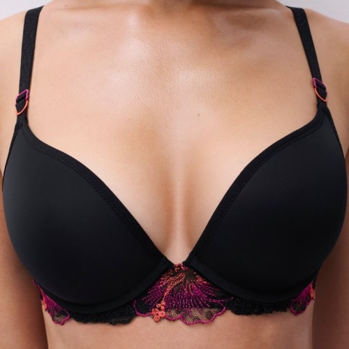 Chantelle Pulp Daydream noir/rouge soutien-gorge push up