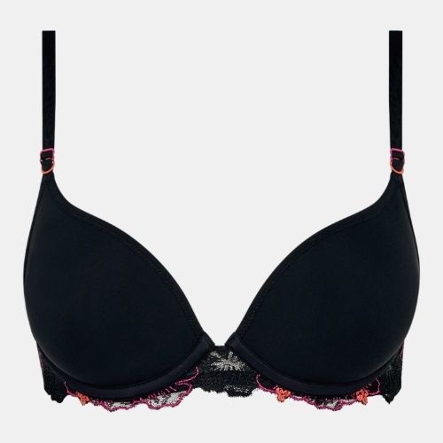 Chantelle Pulp Daydream noir/rouge soutien-gorge push up