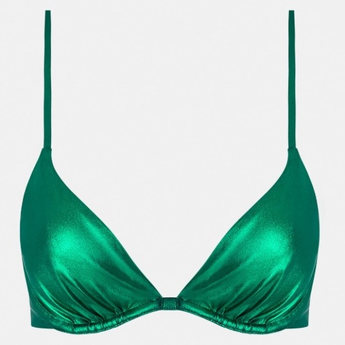 Chantelle Pulp Metallic vert soutien-gorge bikini corbeille