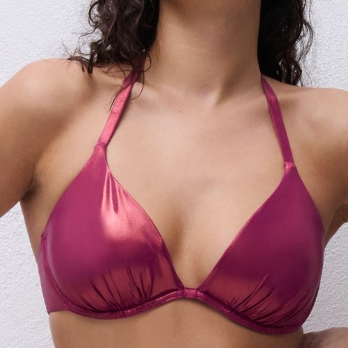 Chantelle Pulp Metallic violet soutien-gorge bikini corbeille
