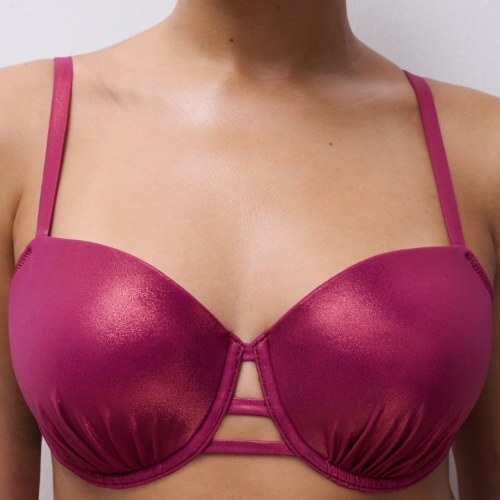 Chantelle Pulp Metallic violet haut de bikini préformé