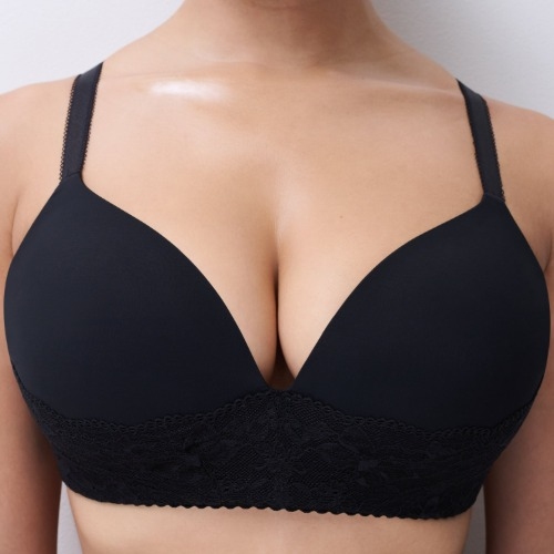 Chantelle Pulp Kiss noir soutien-gorge sans armatures en dentelle