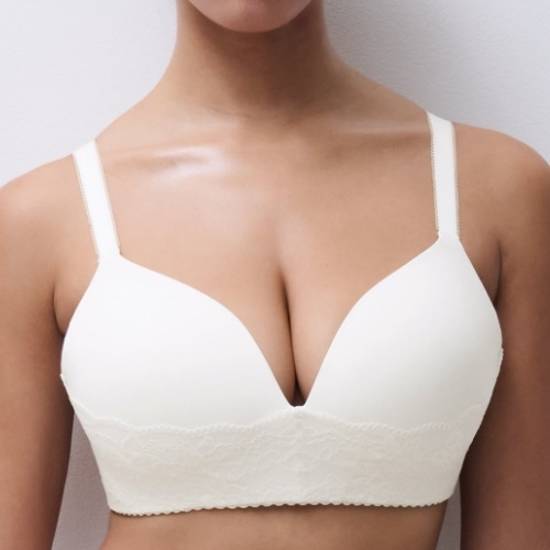 Chantelle Pulp Kiss blanc soutien-gorge sans armatures en dentelle
