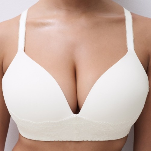 Chantelle Pulp Kiss blanc soutien-gorge sans armatures en dentelle