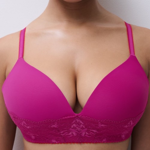 Chantelle Pulp Kiss fuchsia soutien-gorge sans armatures en dentelle
