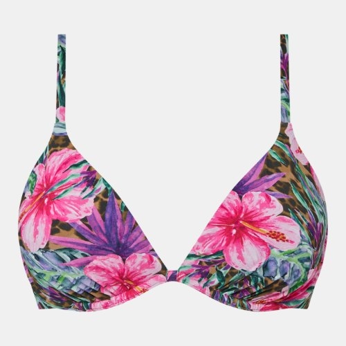 Chantelle Maillots de Bain Easy Pop rose/print soutien-gorge bikini corbeille