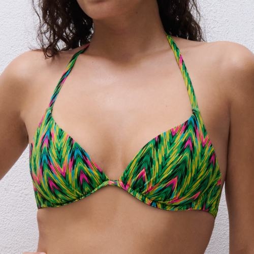 Chantelle Maillots de Bain Easy Pop vert soutien-gorge bikini corbeille