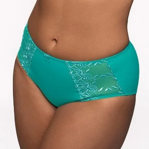 Elbrina Embroid turquoise slip