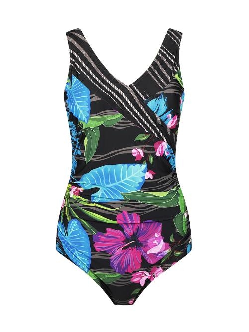 Mila Purple Rain noir/print maillot de bain