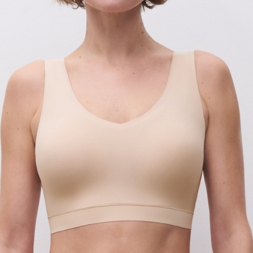 Chantelle SoftStretch beige soutien-gorge sans armatures en dentelle