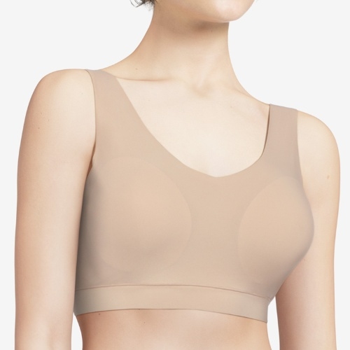 Chantelle SoftStretch beige soutien-gorge sans armatures en dentelle