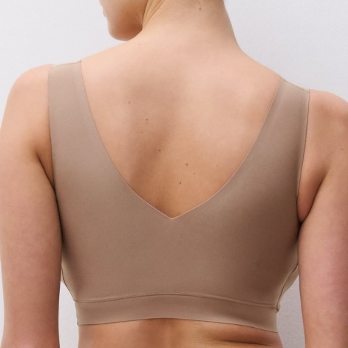 Chantelle SoftStretch marron soutien-gorge sans armatures en dentelle