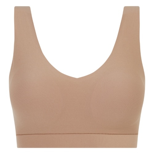 Chantelle SoftStretch marron soutien-gorge sans armatures en dentelle