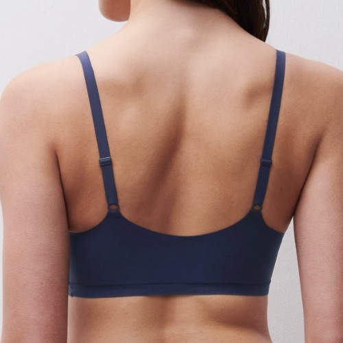 Chantelle SoftStretch bleu marine soutien-gorge sans armatures en dentelle