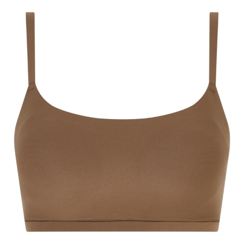 Chantelle SoftStretch marron soutien-gorge sans armatures en dentelle