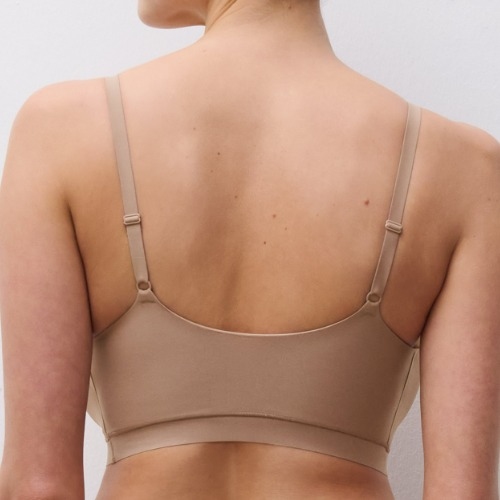 Chantelle SoftStretch marron soutien-gorge sans armatures en dentelle