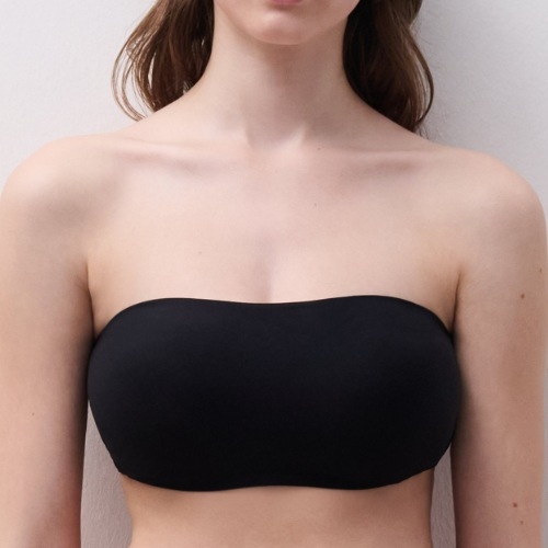 Chantelle SoftStretch noir soutien-gorge sans armatures en dentelle