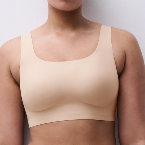 Chantelle SoftStretch beige soutien-gorge sans armatures en dentelle