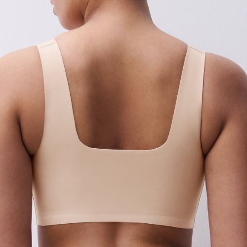 Chantelle SoftStretch beige soutien-gorge sans armatures en dentelle
