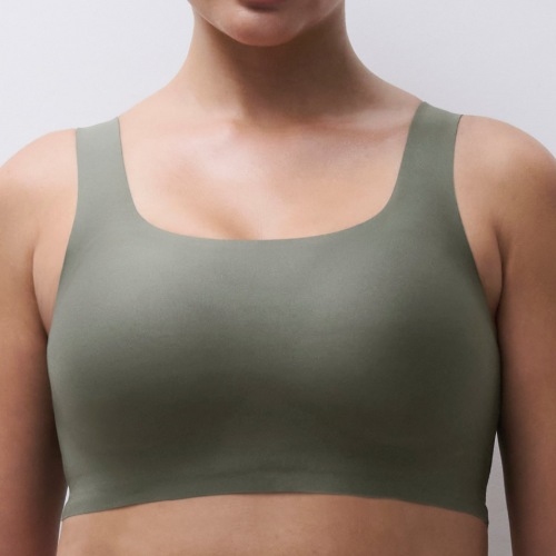 Chantelle SoftStretch vert soutien-gorge sans armatures en dentelle