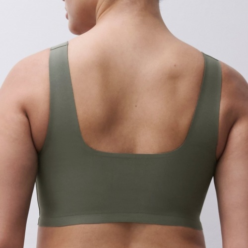 Chantelle SoftStretch vert soutien-gorge sans armatures en dentelle