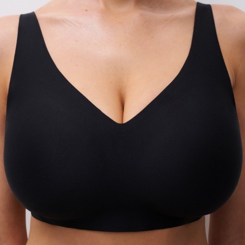 Chantelle SoftStretch noir soutien-gorge sans armatures en dentelle
