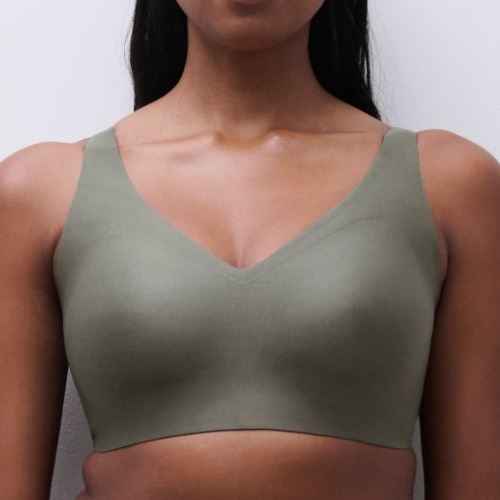 Chantelle SoftStretch vert soutien-gorge sans armatures en dentelle