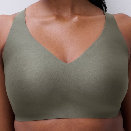 Chantelle SoftStretch vert soutien-gorge sans armatures en dentelle