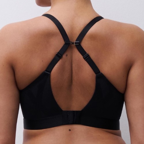 Chantelle Glaze noir soutien-gorge sans armatures en dentelle
