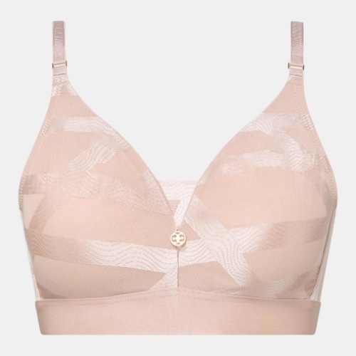 Chantelle Glaze rose soutien-gorge sans armatures en dentelle