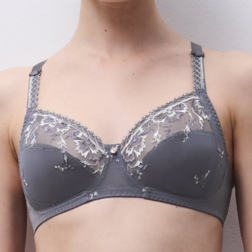 Chantelle Every Curve gris soutien-gorge sans armatures en dentelle