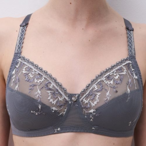 Chantelle Every Curve gris soutien-gorge sans armatures en dentelle
