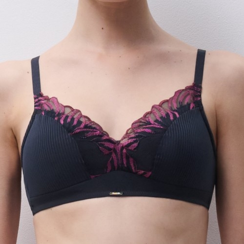 Chantelle Legend bleu soutien-gorge sans armatures en dentelle