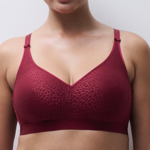Chantelle Magnifique raspberry soutien-gorge sans armatures en dentelle