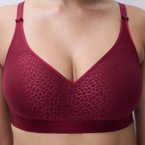 Chantelle Magnifique raspberry soutien-gorge sans armatures en dentelle