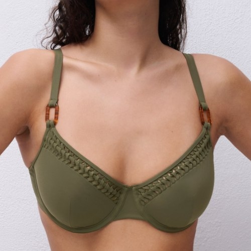 Chantelle Maillots de Bain Serenita kaki haut de bikini préformé
