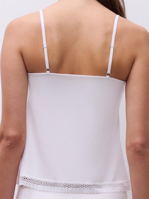 Chantelle Cozy Chic blanc top spaghetti