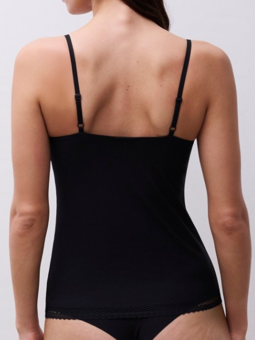 Chantelle Cozy Chic noir top spaghetti